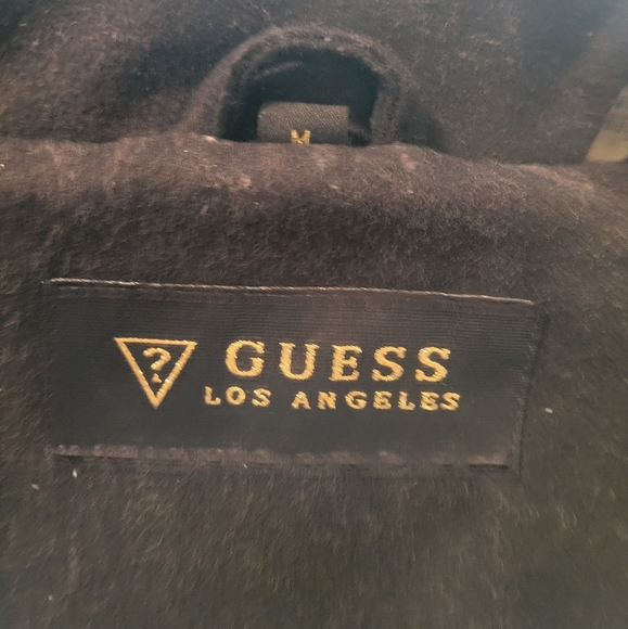 Guess Wool Blend Skirted Bottom Belted Pea Coat - Picture 12 of 13